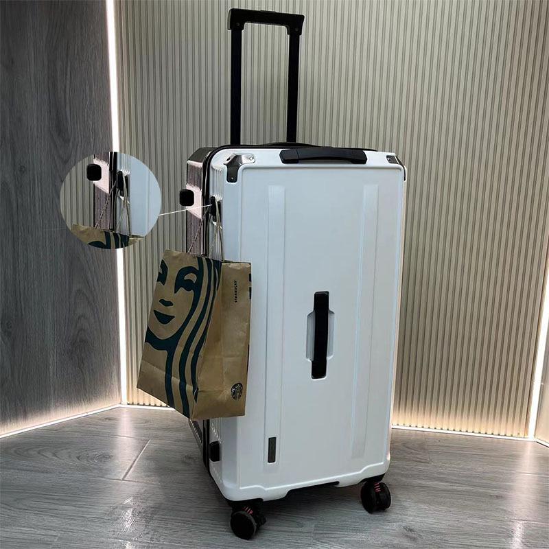 Antibacterial Extra Large Capacity 5-Wheel Trolley with Combination Lock for Check-in and Carry-on