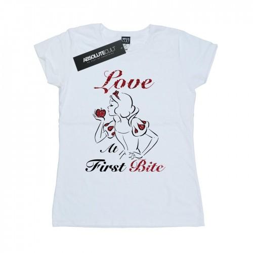 

Disney Princess Womens/Ladies Snow White Love At First Bite Cotton T-Shirt білий