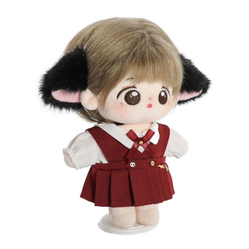 Cute Plush Headband Emulational Doll Headwear 2025 Cat Ear Headband  for 20CM Cotton Doll