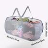 1pc Home Bathroom Mesh Storage Basket Shower Laundry Clothing Dirty Clothes Bag Foldable Portable Business Travel