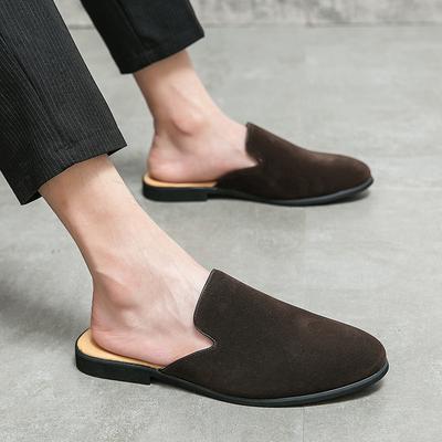 Fersenlose Halbschuhe Herren Sommer Mattes Leder Umkleidekabine