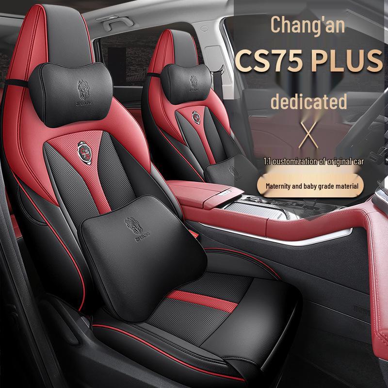 ZFL Leather Sports Seat Cushion for Changan CS75PLUS - All-Season Car Seat Cover