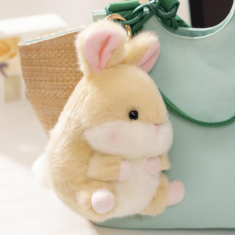 Cute Panda Doll Bag School Bag Pendant Hamster Rabbit Plush Toy Small Doll Doll Cute Ball Ball
