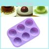 Premium 3d 6-håls Halvklot Silikon Chokladform För Kreativa Tårtbakningsglädje