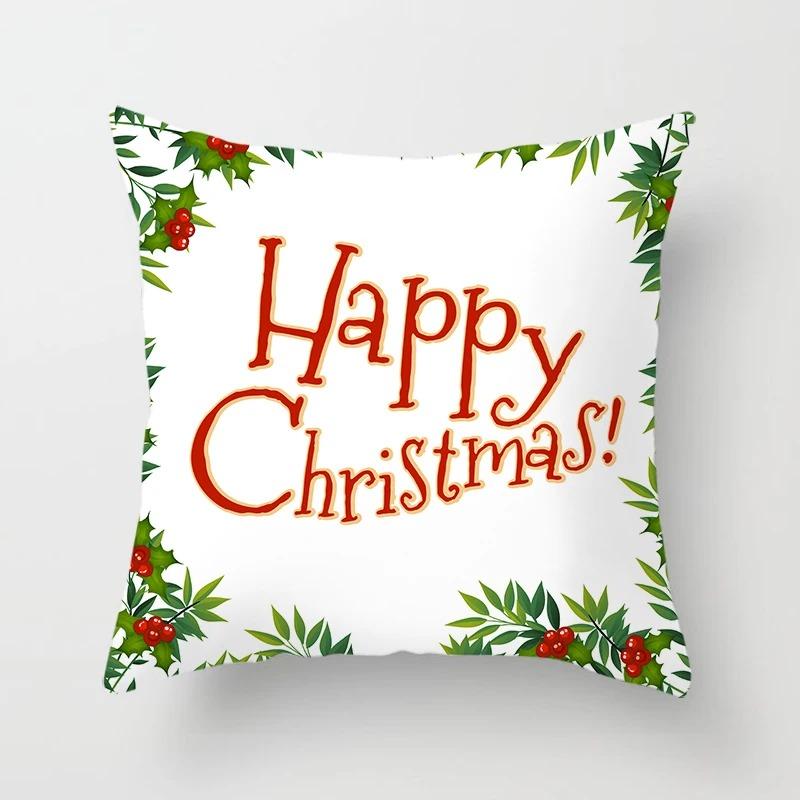 

Наволочки с рождественской тематикой Аксессуары для автомобиля Офис Санта-Клаус Гостиная Диван Домашние наволочки 40x40cm