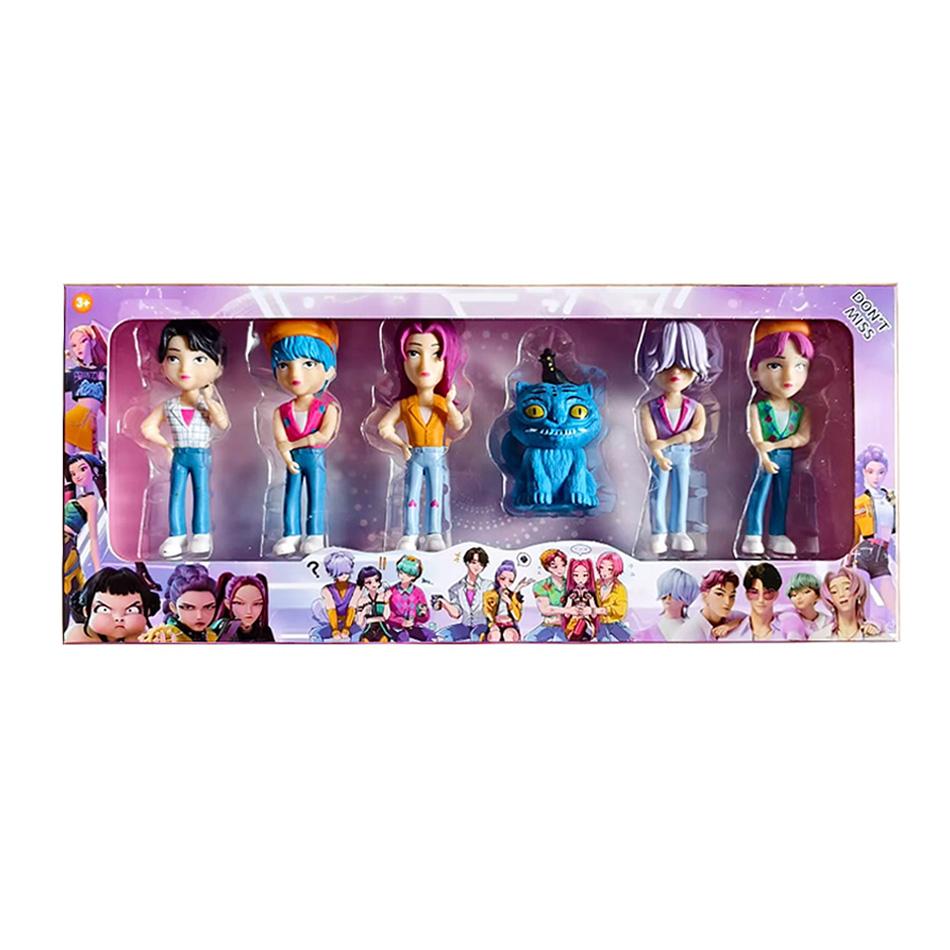 Anime Kpop Demon Hunters Witch Hunter Boys High Appearance PVC Doll Doll Boys Group Decorative Doll Holiday Gifts Boxed