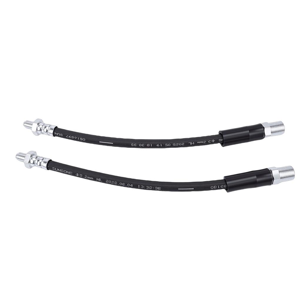 2PCS Front Rubber Brake Hose Set GBH249Z Front Brake Line Replacement for Classic Mini 1959 2000