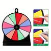 Wheel Prize Game Turntable Lucky Draws Roulette Wheel Tabletop Prize Turntable for Party Teaching Activity Supermarkets
