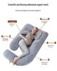 Wow Detachable G-shaped Pregnancy Pillow with Lumbar Support for Side Sleeping