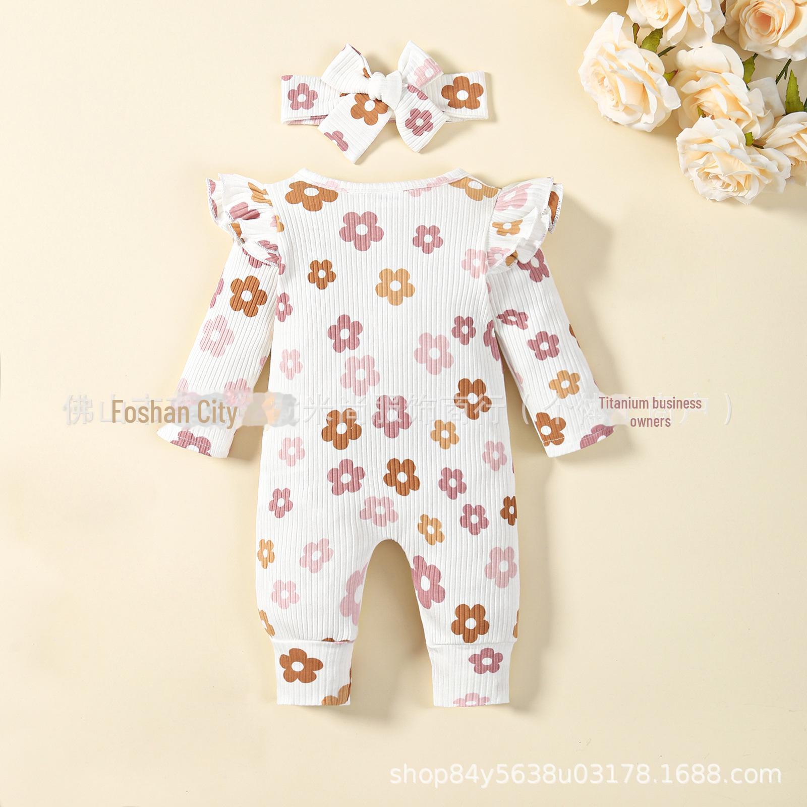 

Осенние и зимние цветочные комбинезоны для младенцев и малышей 9-12 Months