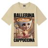 Ballerina Cappuccina Funny Italian Brainrot Meme Graphic T Shirt Unisex Women Fashion Loose T Shirts Harajuku Casual Cotton Tshirt
