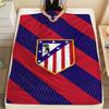 1Pc Atletico Madrid Logo Print Flannel Blanket High Quality Warm Comfortable Cover for All Seasons Perfect for Gifts Home Decor