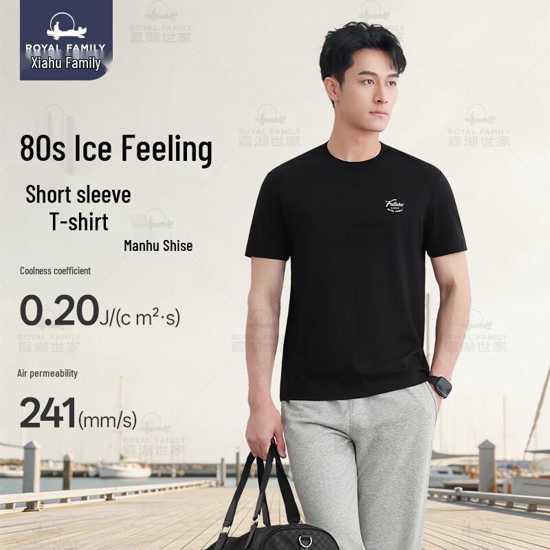 Men s 80-Count Liquid Ammonia Cool-Touch Anti-bacterial Embroidered T-Shirt 450A S