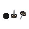 20Pcs Fasteners Stainless Steel Screw Covers Caps 16MM Matte Black Mirror Screws Fasteners Mirror Screws Caps Glass Signboards