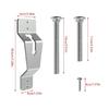 Multiple Size Spare Tire Carriers Mount Holder Support Rack Suitable for Trailers, Wall Mounted Bracket, Stainless Steel