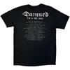 The Damned Unisex Adult UK & EU Tour 24 Band Photo Back Print T-Shirt