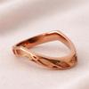 Minimalist Copper Open Band Ring – Geometric Adjustable Stacking Ring, Handmade Modern Boho Jewelry