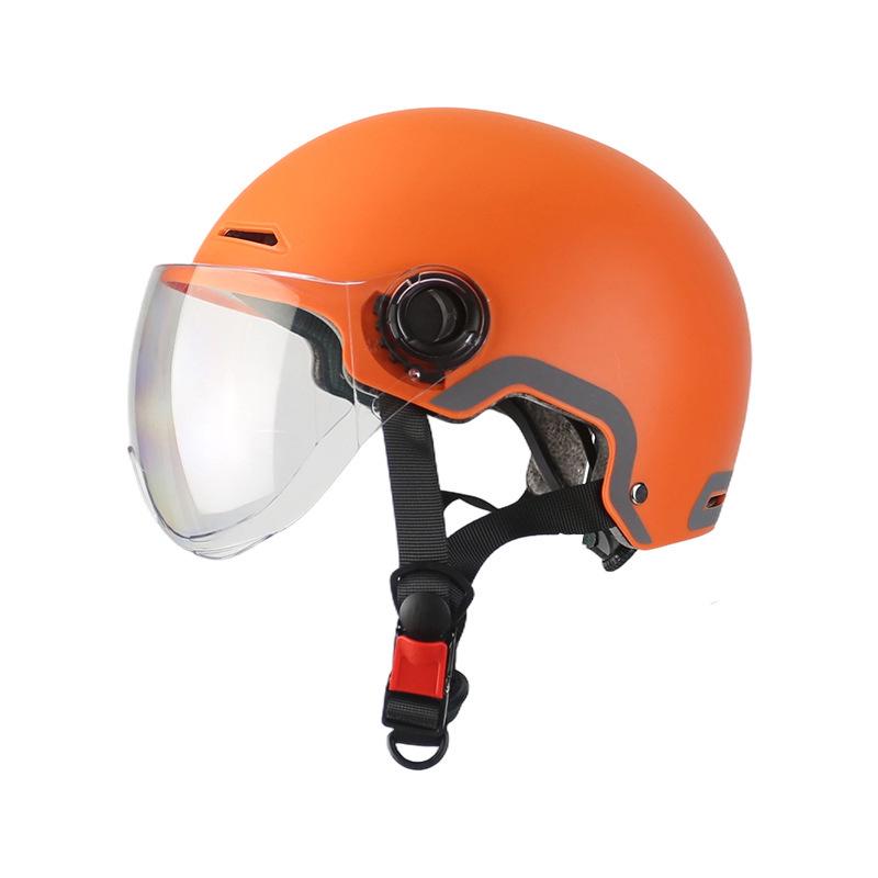 Universal All-Season Orange Motorcycle Helmet with 3C Certification and Customizable Logo L