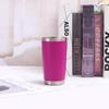 20oz Stainless Steel Vacuum Insulated Travel Mug With Push Lid Double Wall Car Cup Hot Cold Drinks
