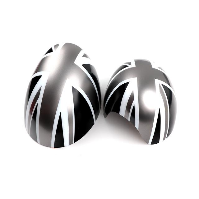 For Mini Cooper One S JCW F54 F55 F56 F57 F60 Before July  The Black Flag Car Outside Rear View Mirror Covers Stickers