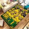 Brazil National Football Team Carpet Rug for Living Room Bedroom Home Sofa Decoration,Kids play Non-slip Floor Mat