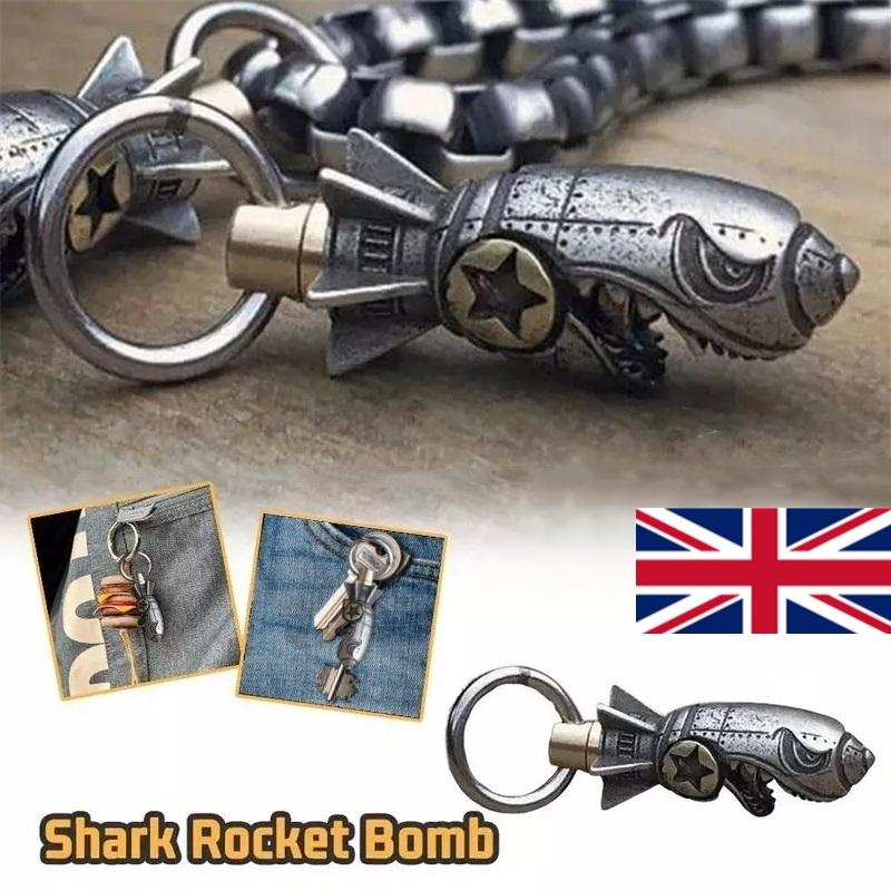 

Брелок-бомба в виде ракеты-акулы из сплава, подвесное украшение для джинсовых сумок Shark