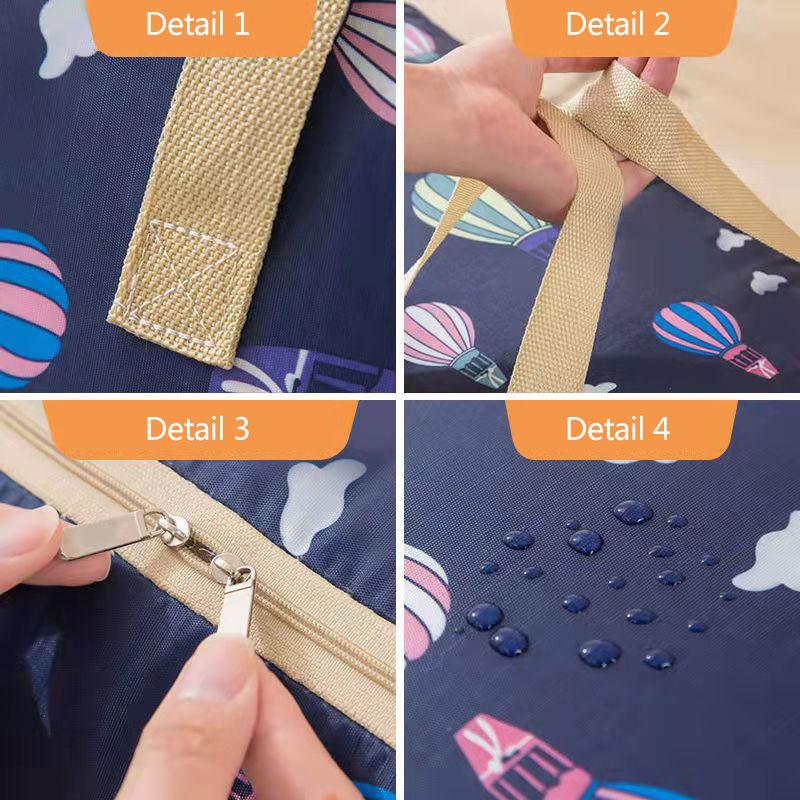 Clothing Wardrobe Organizer Bag Clothes Blanket Quilt Closet Box Bag Large Waterproof Household Foldable Storage Bag