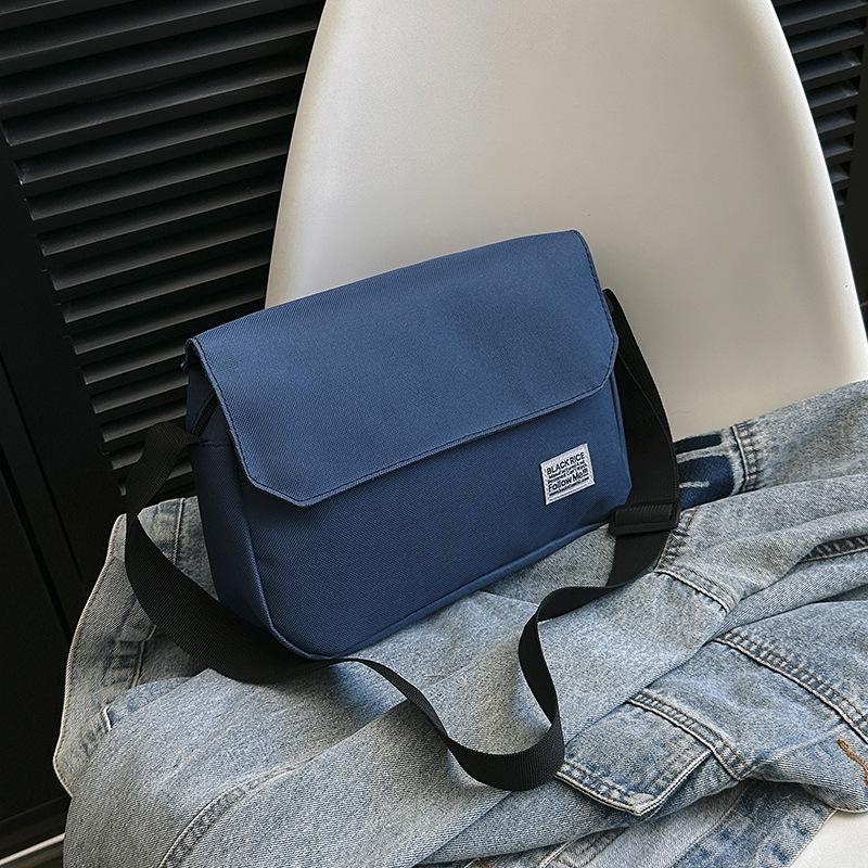 

TS JYL laptop bag,Unisex Crossbody Bag Flap Messenger 2024 Student Ins Style Simple Pack OneSize синий
