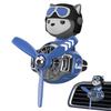 Helicopter Air Freshener Car Cute Car Aromatherapy Dog Pilot Car Air Purifier With 2 Fragrant Tablets Car Perfume Air Freshener