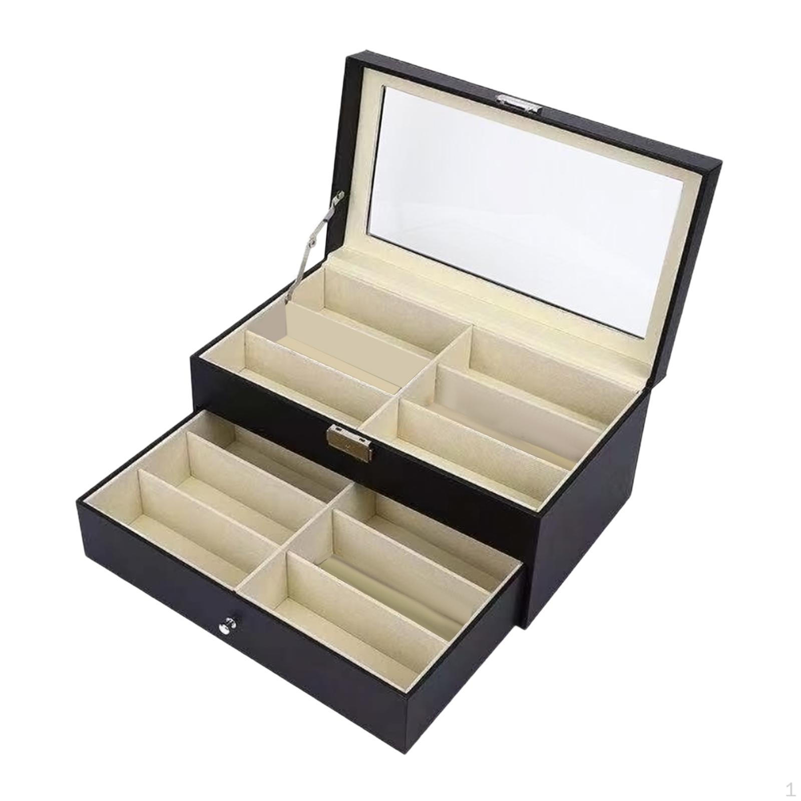 

Витрина для очков Витрина Многоцелевая подставка для часов Органайзер Легкоочищаемые очки