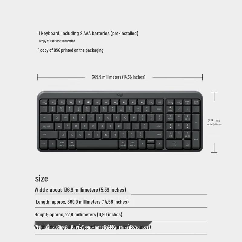 Logitech K251 Enterprise Bluetooth Wireless Office Keyboard