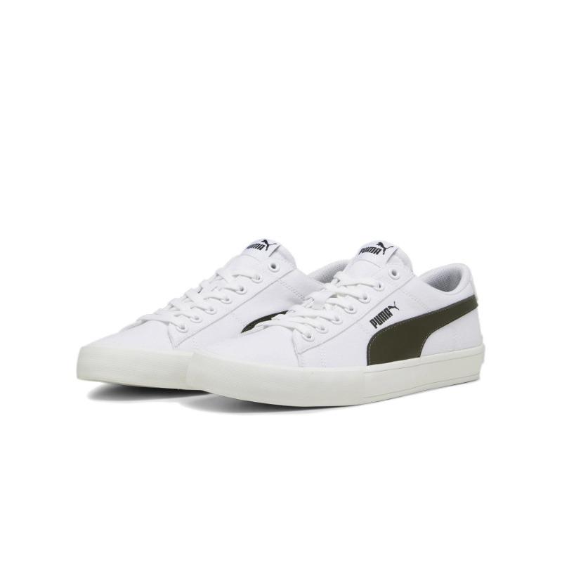 PUMA Bari Casual Unisex Textile Synthetic Leather Comfort Versatile Thin Sole Low Top Skate Shoes White Grey 389383-06