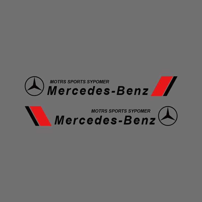2pcs Car Badge Body Decoration Sticker Auto Accessories for Mercedes Benz Amg W204 W205 W212 W213 W221 W117 PC2