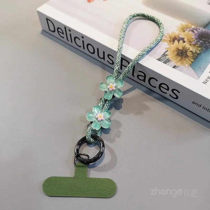 Mobile Lanyard Braided Wrist Cord Personalized Student Adjustable Length Portable Chain for Men and Women  Phone Strap  Charm