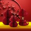 Unique Snake Year Theme Gourd Desktop Decoration Set For Enhancing New Year Atmosphere And Home Decors Taste