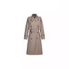 Spring New Models Are Now Popular In Plain Shipping, Twill Three-dimensional Silhouette Lapel, Medium and Long Trench Coat, Women's