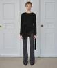Simeteuligpeosenteu Knotted Layered Long Sleeve / Black