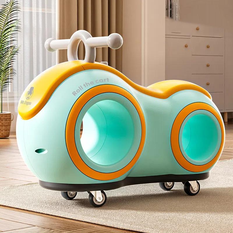 New Children's Peanut Bike Sliding Style 1-3 Year Old Baby Bicycle Stepless Roller Bike Children's Bike Sliding Bicycle Toys