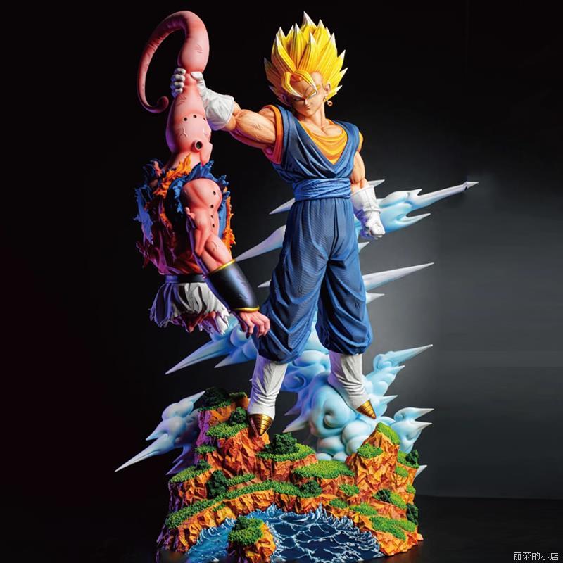 33cm Cs Vegetto Vs Buu Model Dragon Ball  Action Figure Super Saiyan Pvc Statue Doll Collection Desktop Ornament Kids Toys Gifts
