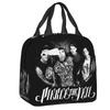 Custom Rock Band Pierce Veil Insulated Lunch Bags for Work School Leakproof Thermal Cooler Lunch Box Women Children