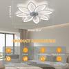 Versatile Ceiling Fan Lamp for Living, Dining, or Bedroom (110-220V, US Standard)