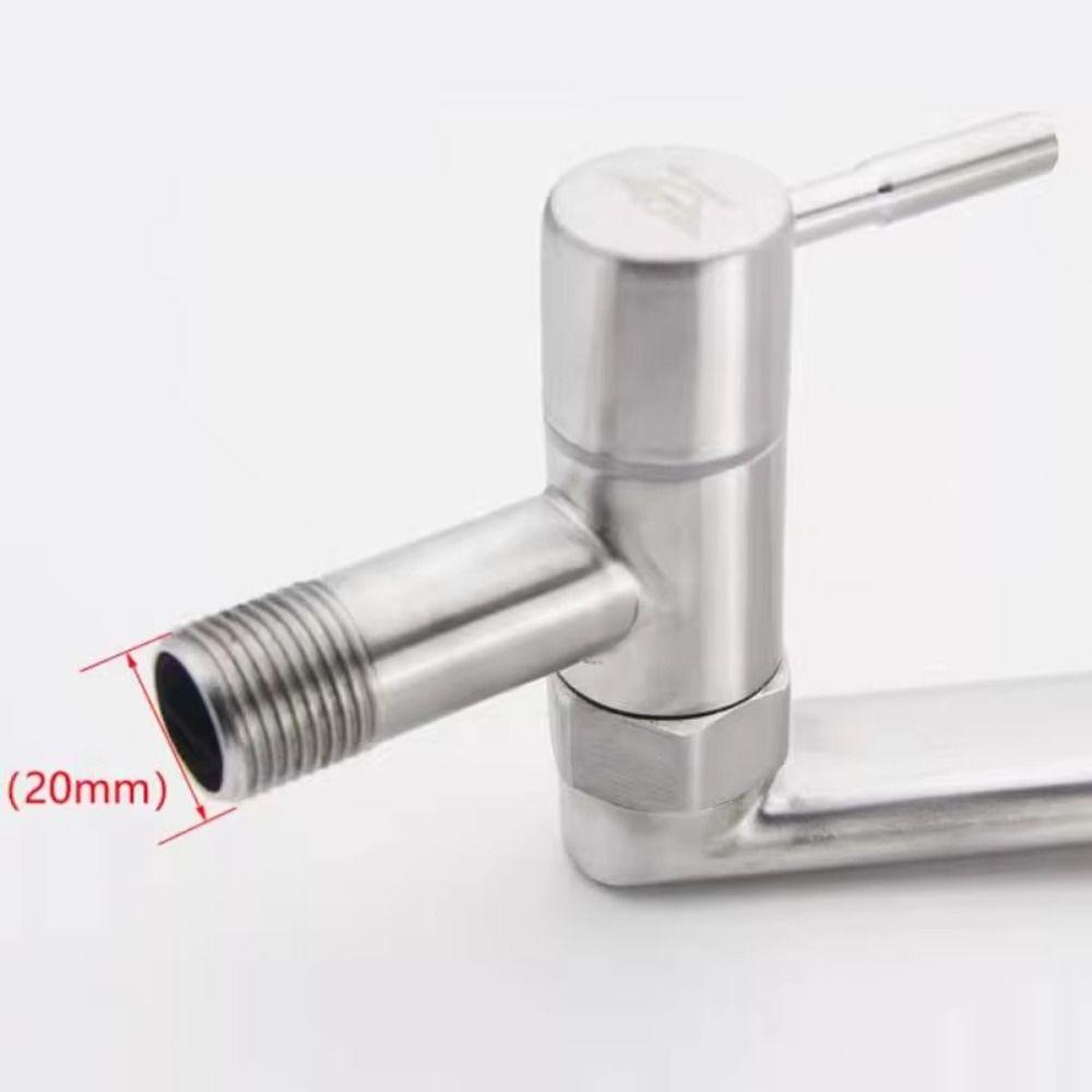 180° Rotation Kitchen Faucet Non-slip Handle Stainless Steel Sink Tap  Bathroom Use
