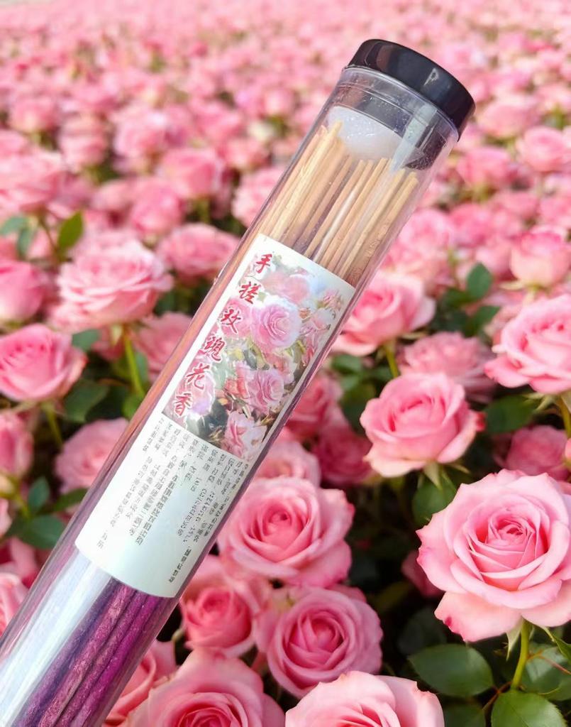 Hand-Rolled Rose, Jasmine & Osmanthus Incense Sticks - Natural, Handmade, and Scented for a Healthy Indoor Experience