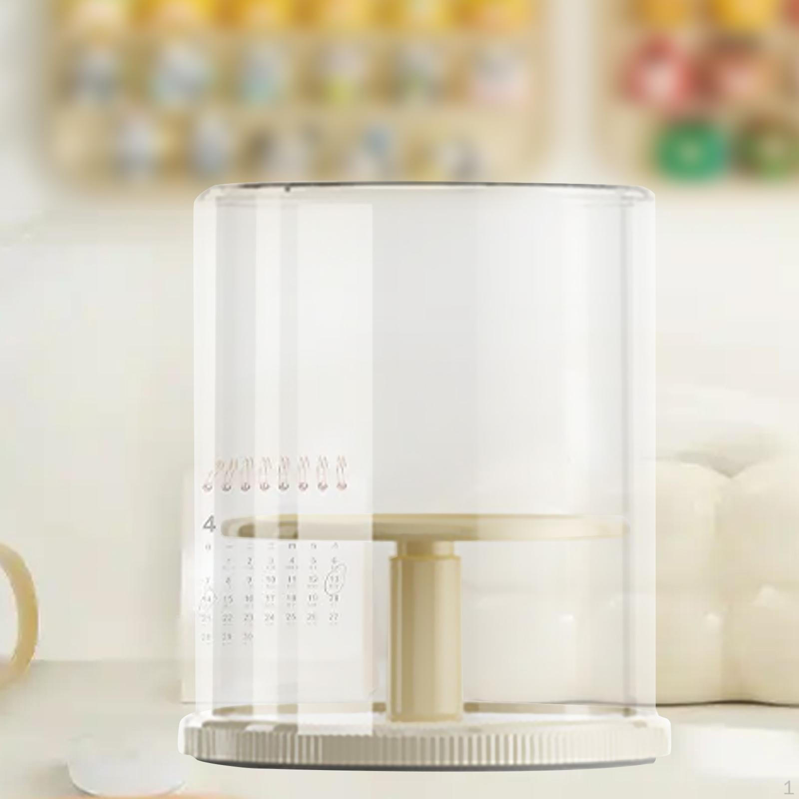 

Прозрачный вращающийся органайзер для кукол, практичный центральный элемент стола, витрина для хранения кукол yellow