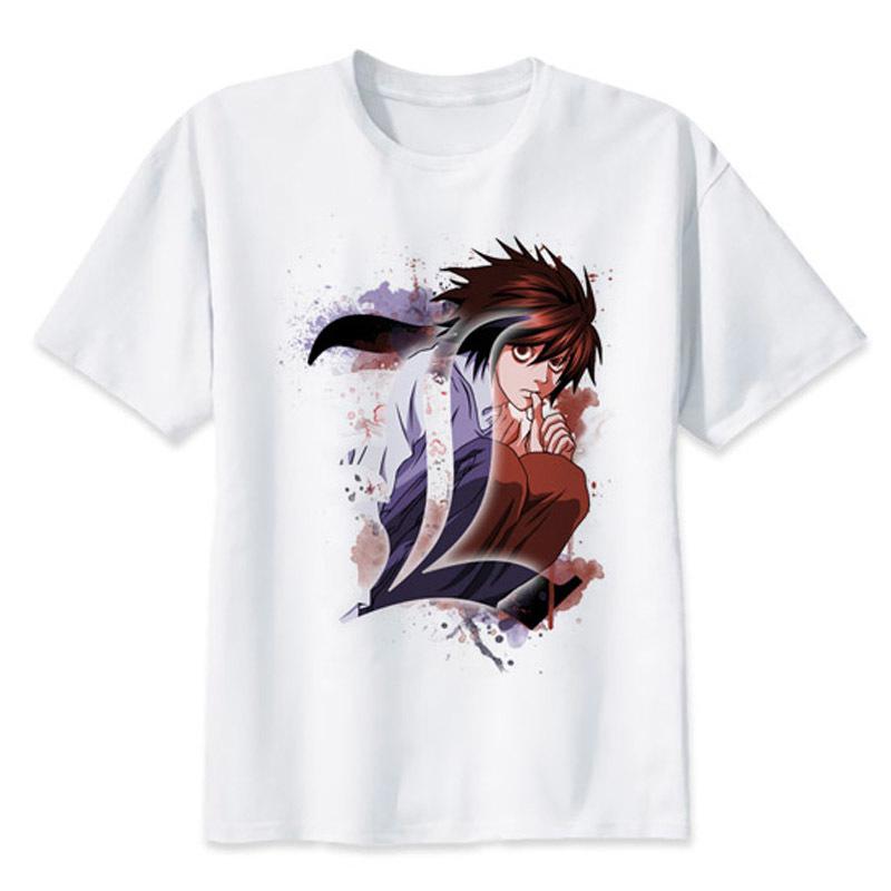 Ryuk T-shirt T-shirt Man Death Note Tee Shirts Short Sleeve Deathnote Summer Ryuuku