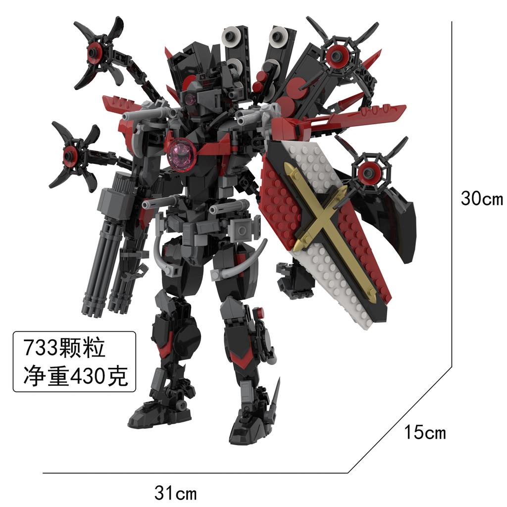 Neue Skibidi Toilette Bausteine Spielzeug TV Mann Bohrer Mann Drillman Uhr Mann Tians Speakerman Clockman Kameramann Sprecher Mann Block