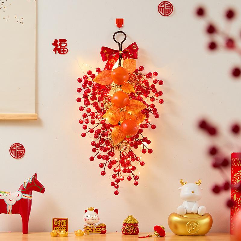 New Year's Fortune Fruit Pendant, Year of the Horse, New Porch Ornament, Spring Festival and New Year Decoration, Housewarming Atmosphere Props