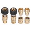 8Pcs High Pressure Washer Adapter Coupler Set Brass Quick Disconnect Connector Kit