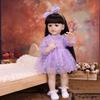 KEIUMI Bambola Bambina Reborn da 55cm Full Silicone Vinile Bagnetto Bambola Neonato giocattolo Regali di Natale Compagno di Gioco Educativo Precoce