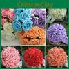 High-quality 50pcs Faux Foam Roses With Stems For Stunning Wedding Arrangements And Decor